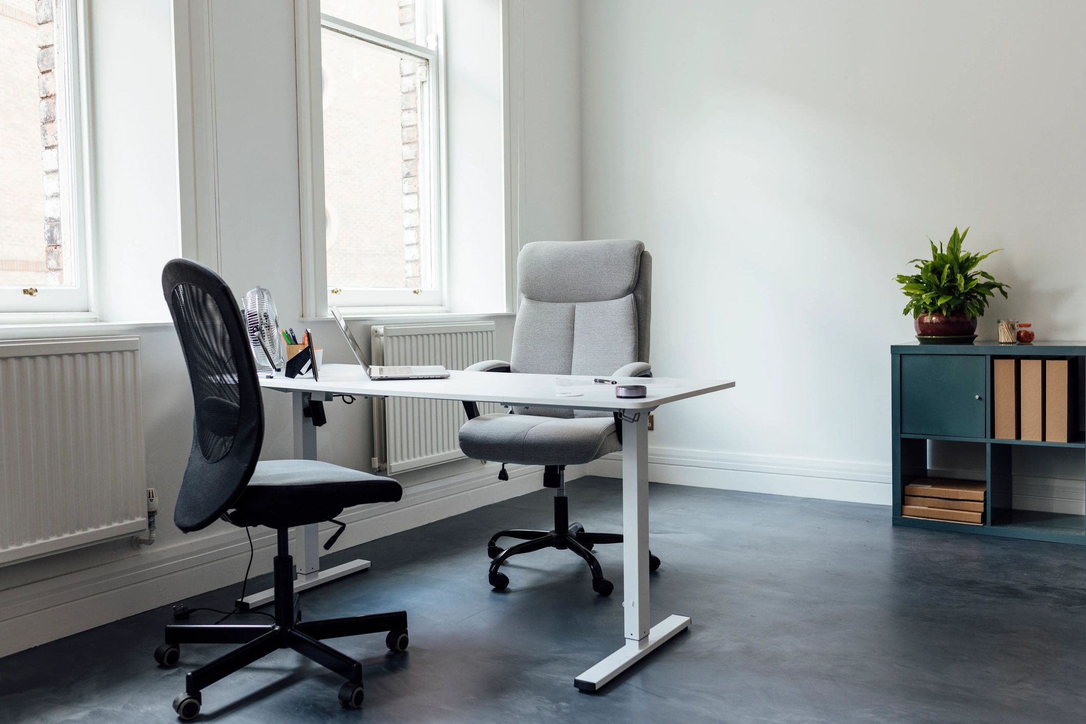 Small business bookkeeping workspace