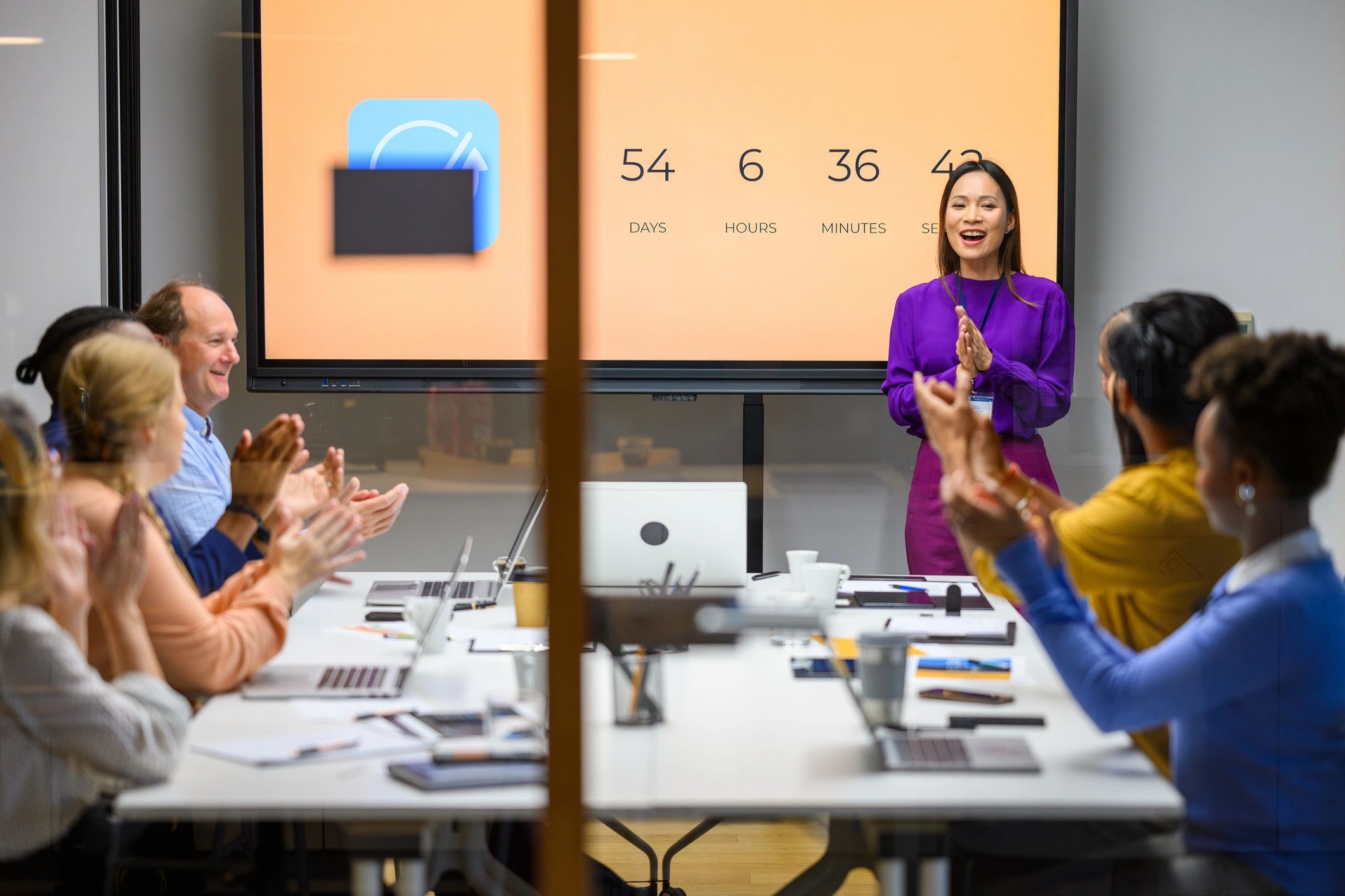 Team meeting focused on CRM and analytics strategy