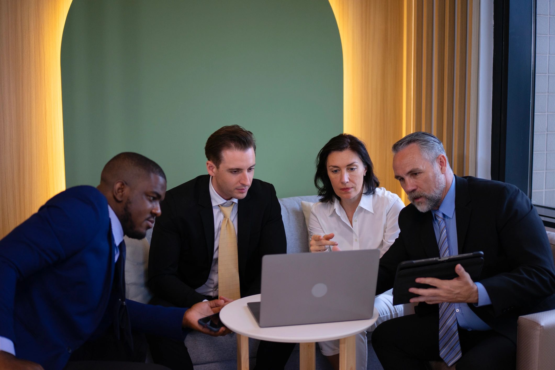 Business team meeting in an office